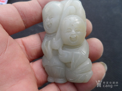 收来的老和田玉,【福娃】_收来的老和田玉,【福娃】价格_收来的老和田玉,【福娃】图片_来自藏友淘开心藏快乐_玉器_地摊交易_华夏收藏网 cang.com